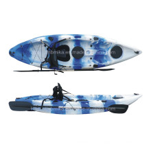 Hot Selling Plastic Single Sit on Top Fishing Canoe Kayak, Boat (M02)